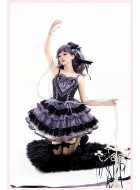 Mademoiselle Pearl Sanrio Silk Ballet Mini JSKs(Reservation/5 Colours/Full Payment Without Shipping)